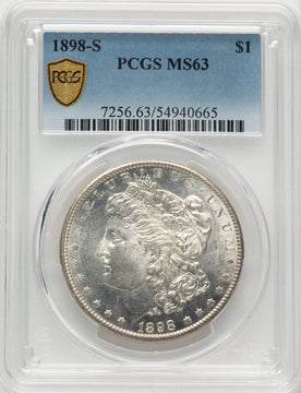 1898-S Morgan Dollar PCGS MS63 1898-S Morgan Dollar PCGS MS63
