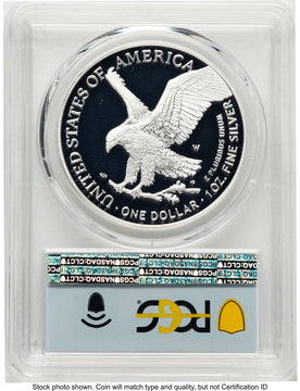2021-W TY2 Proof Silver Eagle 1 oz FDI Flag PCGS PR70