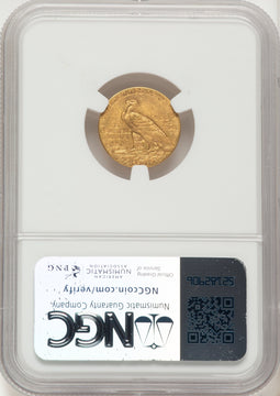 1909 $2.50 Indian Quarter Eagle NGC MS63