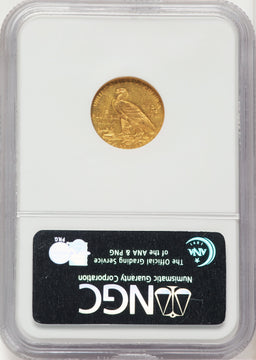 1912 $2.50 Brown Label Indian Quarter Eagle NGC MS62 1912 $2.50 Brown Label Indian Quarter Eagle NGC MS62