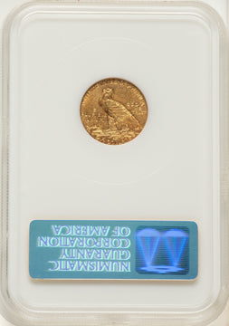 1911-D $2.50 Indian Quarter Eagle NGC MS60 1911-D $2.50 Indian Quarter Eagle NGC MS60