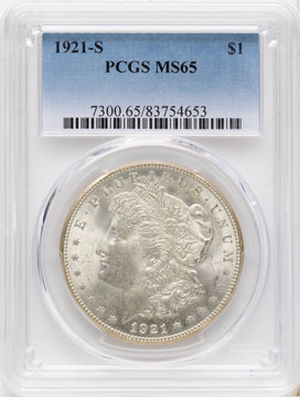 1921-S Morgan Dollar PCGS MS65 1921-S Morgan Dollar PCGS MS65
