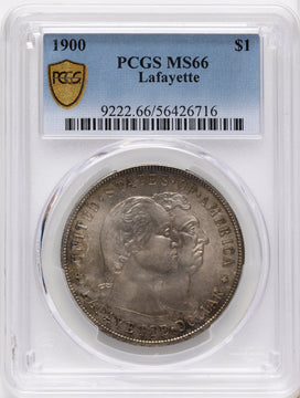 1900 Lafayette Dollar Commemorative Silver PCGS MS66 1900 Lafayette Dollar Commemorative Silver PCGS MS66