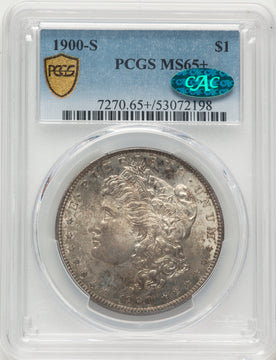 1900-S CAC Morgan Dollar PCGS MS65+ 1900-S CAC Morgan Dollar PCGS MS65+