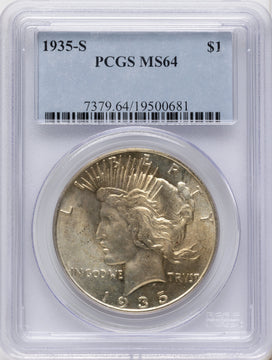 1935-S Peace Dollar PCGS MS64 1935-S Peace Dollar PCGS MS64