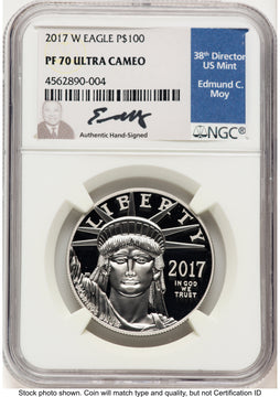 2017-W Proof Platinum Eagle 1 oz NGC PF70 Ed Moy 2017-W Proof Platinum Eagle 1 oz NGC PF70 Ed Moy