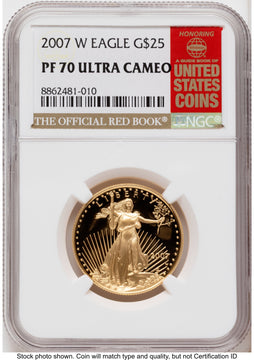 2007-W Proof Gold Eagle 1/2 oz Red Book NGC PF70 2007-W Proof Gold Eagle 1/2 oz Red Book NGC PF70