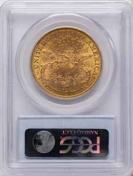 1877-S $20 Liberty Double Eagle PCGS MS61 1877-S $20 Liberty Double Eagle PCGS MS61