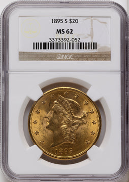 1895-S $20 Liberty Double Eagle NGC MS62 1895-S $20 Liberty Double Eagle NGC MS62