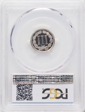 1867 3CN JD-1 CA CAC Proof Three Cent Nickel PCGS PR67 1867 3CN JD-1 CA CAC Proof Three Cent Nickel PCGS PR67