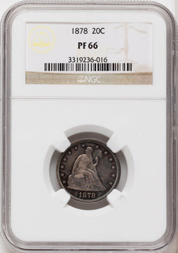 1878 20C Proof Twenty Cent Pieces NGC PR66 1878 20C Proof Twenty Cent Pieces NGC PR66