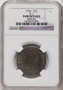 1796 25C B-1 Early Quarter Details NGC F12 1796 25C B-1 Early Quarter Details NGC F12