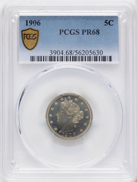 1906 5C Proof Liberty Nickel PCGS PR68 1906 5C Proof Liberty Nickel PCGS PR68