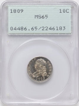 1809 10C Bust Dime PCGS MS65 1809 10C Bust Dime PCGS MS65