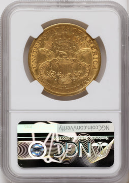 1879-CC $20 Liberty Double Eagle NGC AU50 1879-CC $20 Liberty Double Eagle NGC AU50