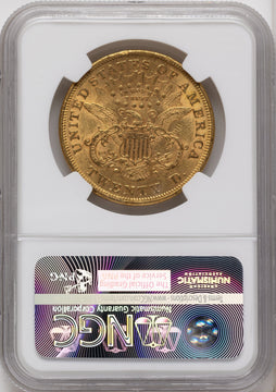 1875 $20 CAC Liberty Double Eagle NGC AU58 1875 $20 CAC Liberty Double Eagle NGC AU58