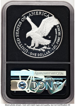 2023-W Proof Silver Eagle 1 oz FDI Elizabeth Jones NGC PF70 2023-W Proof Silver Eagle 1 oz FDI Elizabeth Jones NGC PF70