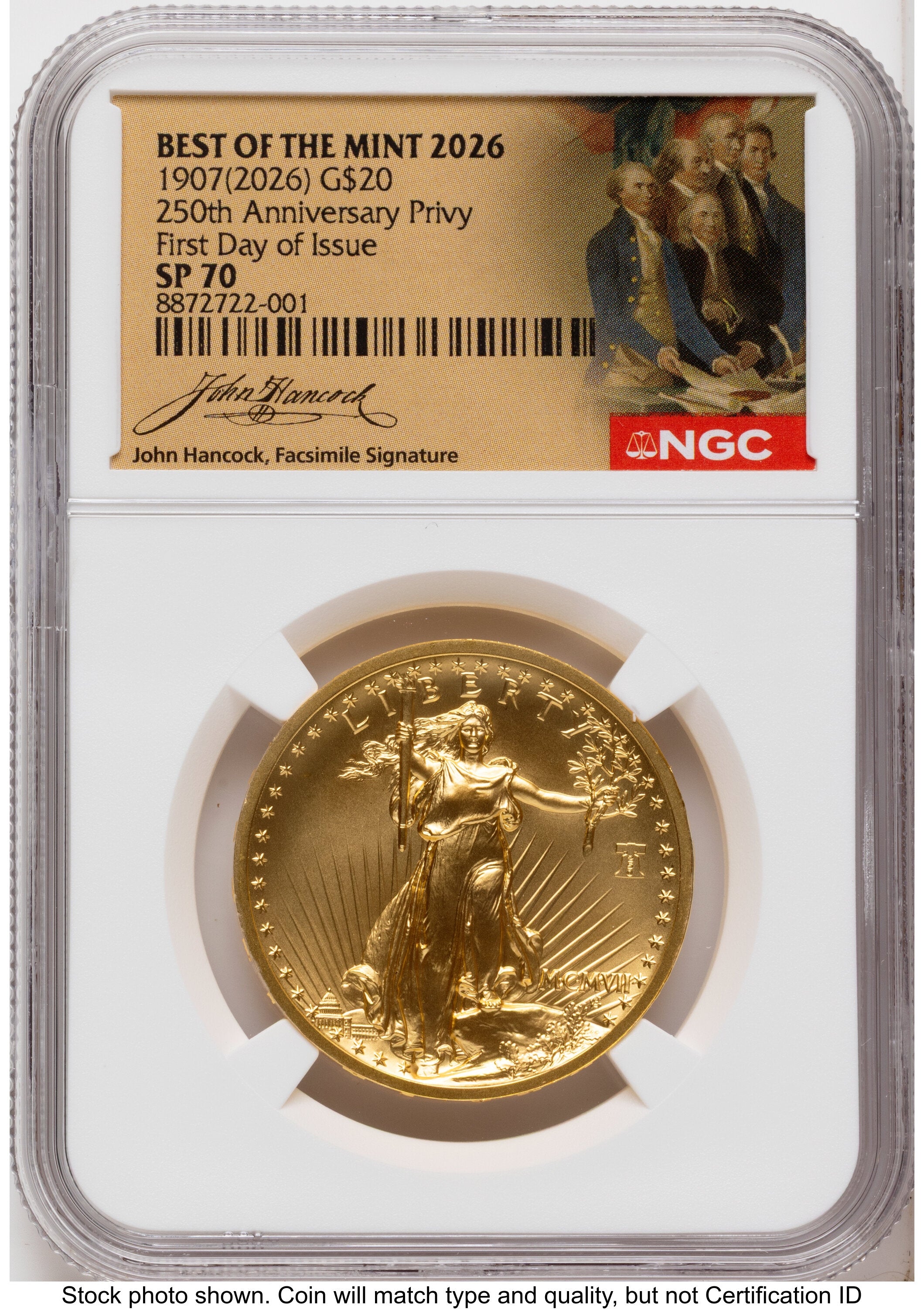 2026 2 Coin Best of the Mint 1907 Saint Gaudens $20 Gold 1 oz and