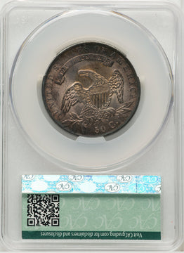 1836 50C Letter Edge Bust Half Dollar CACG MS62