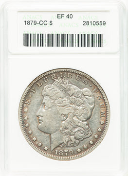 1879-CC Morgan Dollar ANACS XF40
