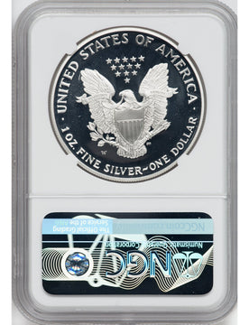 1995-W American Silver Eagle NGC PF70 Ultra Cameo John Mercanti Signed
