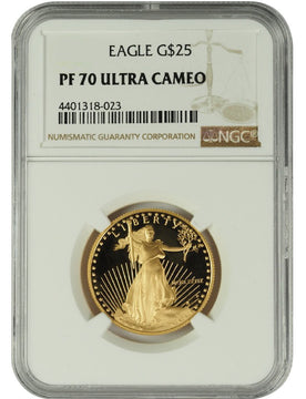 2014 1/2 oz U.S. Mint Proof Gold Eagle NGC PF70 Ultra Cameo