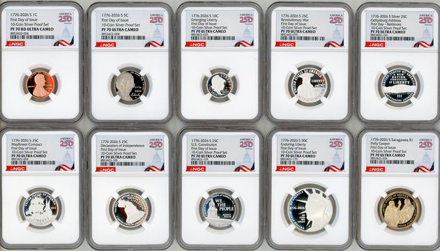 2026-S Semiquincentennial US Mint Proof Set NGC PF70 FDI 250 Congress Label