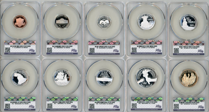 2026-S Semiquincentennial US Mint Proof Set CAC PR70 First Day of Delivery Battlefield Label
