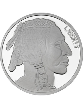 1 oz Golden State Mint Buffalo Silver Round