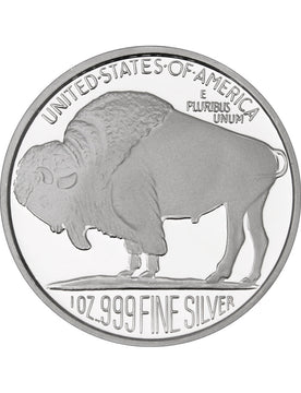 1 oz .999 SilverTowne Buffalo Silver Round