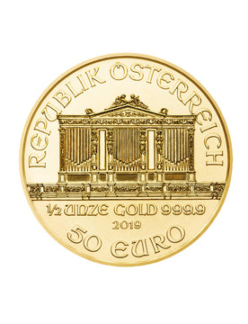 2019 1/2 oz Austrian Gold Philharmonic Coin