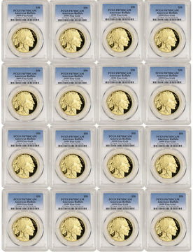2006-2022 One Ounce American Gold Buffalos Complete Date Run PCGS PR70DCAM
