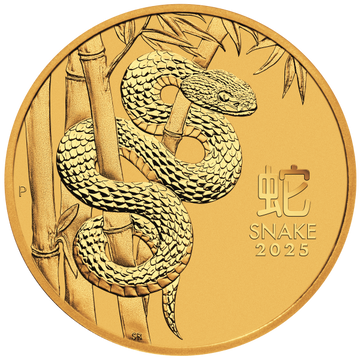 2025 10 oz Year of the Snake Gold Coin Australian Lunar Series III
