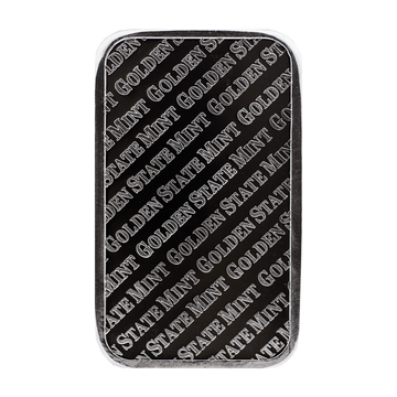5 OZ SILVER BAR GOLDEN STATE MINT