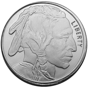 1/2 OZ SILVER ROUND BUFFALO