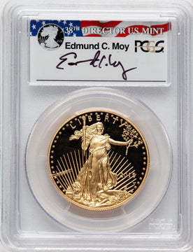 2015-W Gold American Eagle 4-Coin Set FDI Washington PCGS PR70 Ed Moy