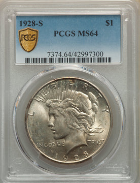 1928-S Peace Dollar PCGS MS64
