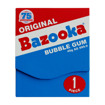 75th Anniversary Bazooka Joe® 40 Gram .9999 Silver Wafer with Comic Strip Box