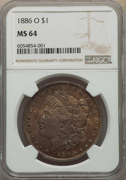 1886-O S$1 Morgan Dollar NGC MS64