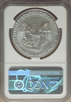 2016-W S$1 Silver Eagle Burnished Lettered Edge 30th Anniversary First Day of Issue SP NGC MS70