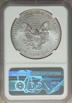 2014-W S$1 Silver Eagle Burnished First Strike SP NGC MS70