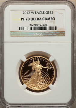 2012-W $25 Half-Ounce Gold Eagle NGC PF70