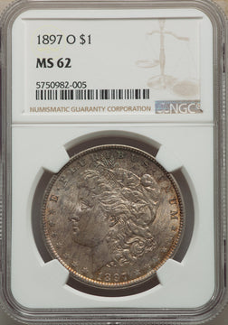 1897-O S$1 Morgan Dollar NGC MS62