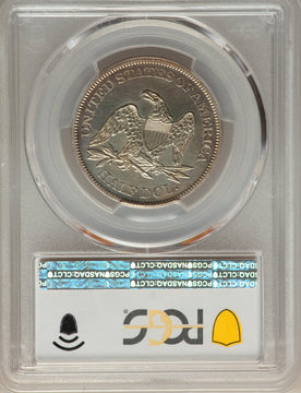1861 50C Proof Seated Half Dollar PCGS PR62