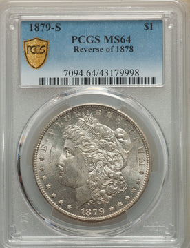1879-S S$1 Reverse of 1878 Morgan Dollar PCGS MS64