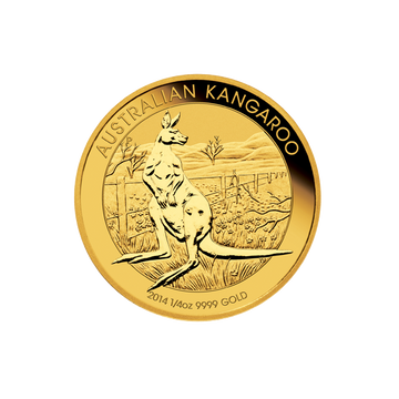1/4 OZ AUSTRALIAN GOLD KANGAROO (IN PLASTIC)