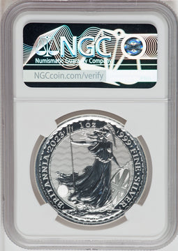 2023 Silver Britannia 1 oz G.Britain 2P Final Effigy QEII Queen Elizabeth II NGC MS69