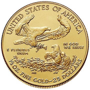 Half Ounce American Gold Eagle Coin BU (Random Year)