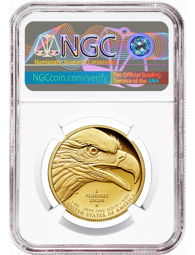 2021 W G$100 American Liberty Series High Relief .9999 Fine Early Releases NGC PF70 Ultra Cameo