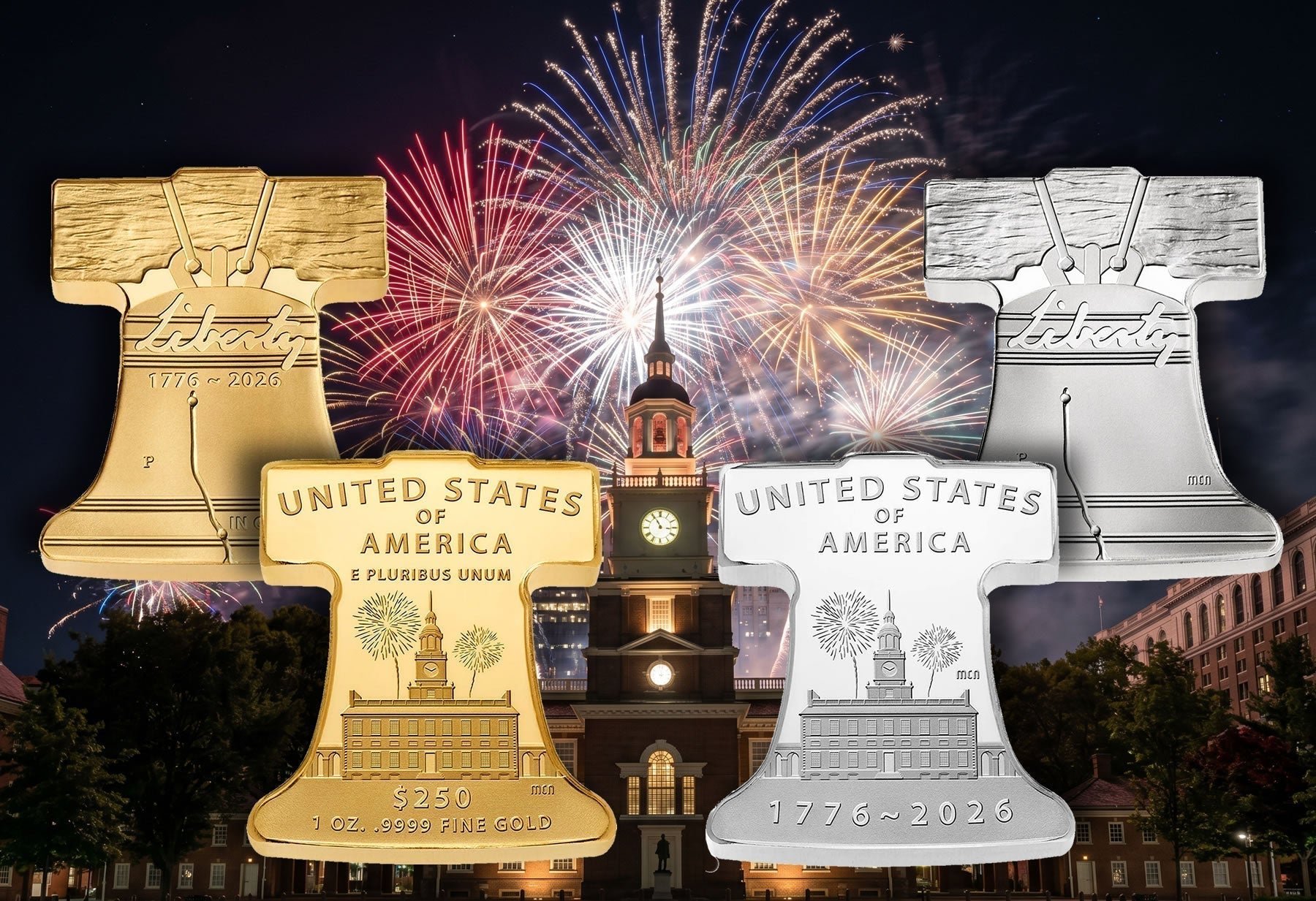 2026 Freedom Ringing Liberty Bell Gold Coins and Silver Medal: A Historic First for the United States Mint
